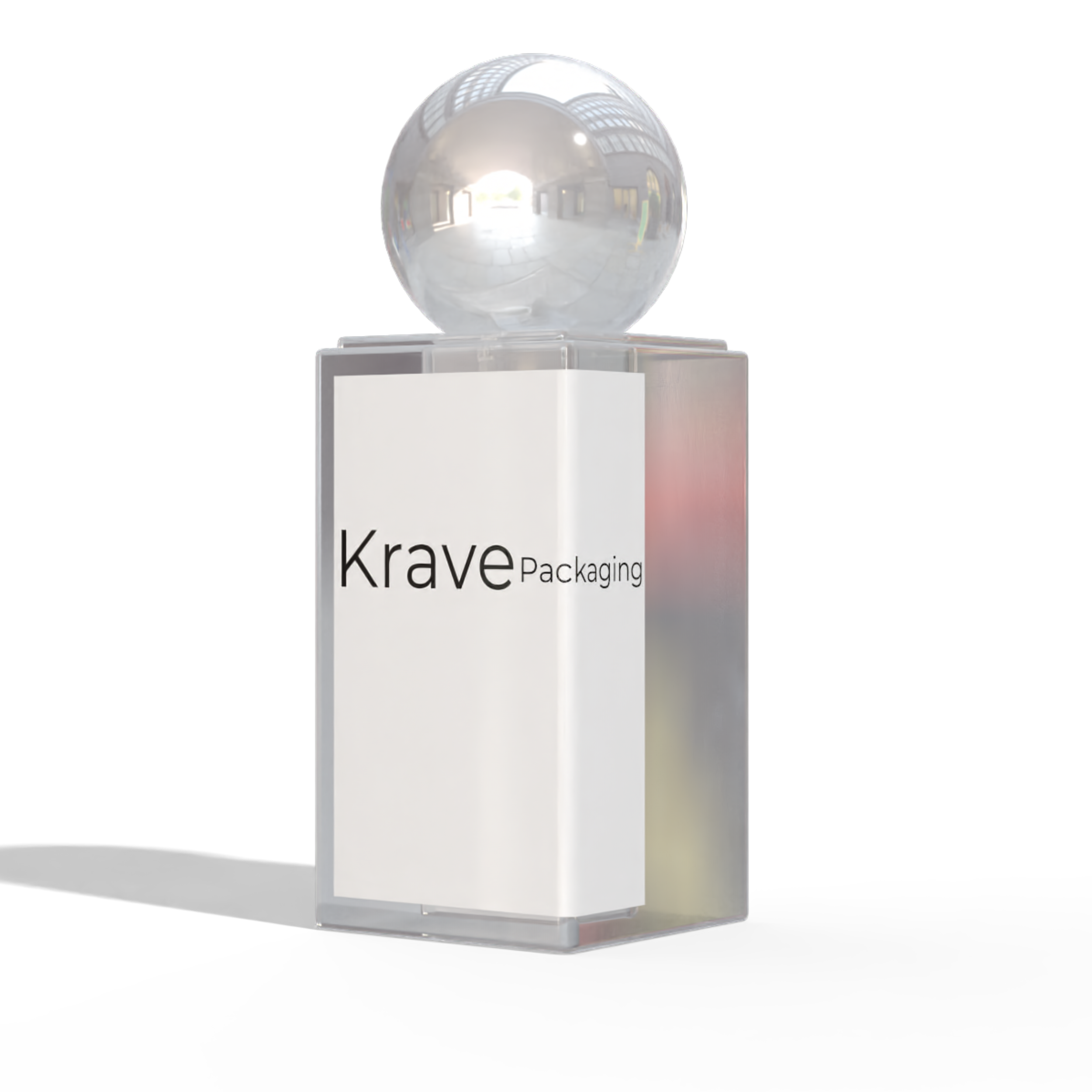 Krave packaging beauty skincare bottle product packaging sample
