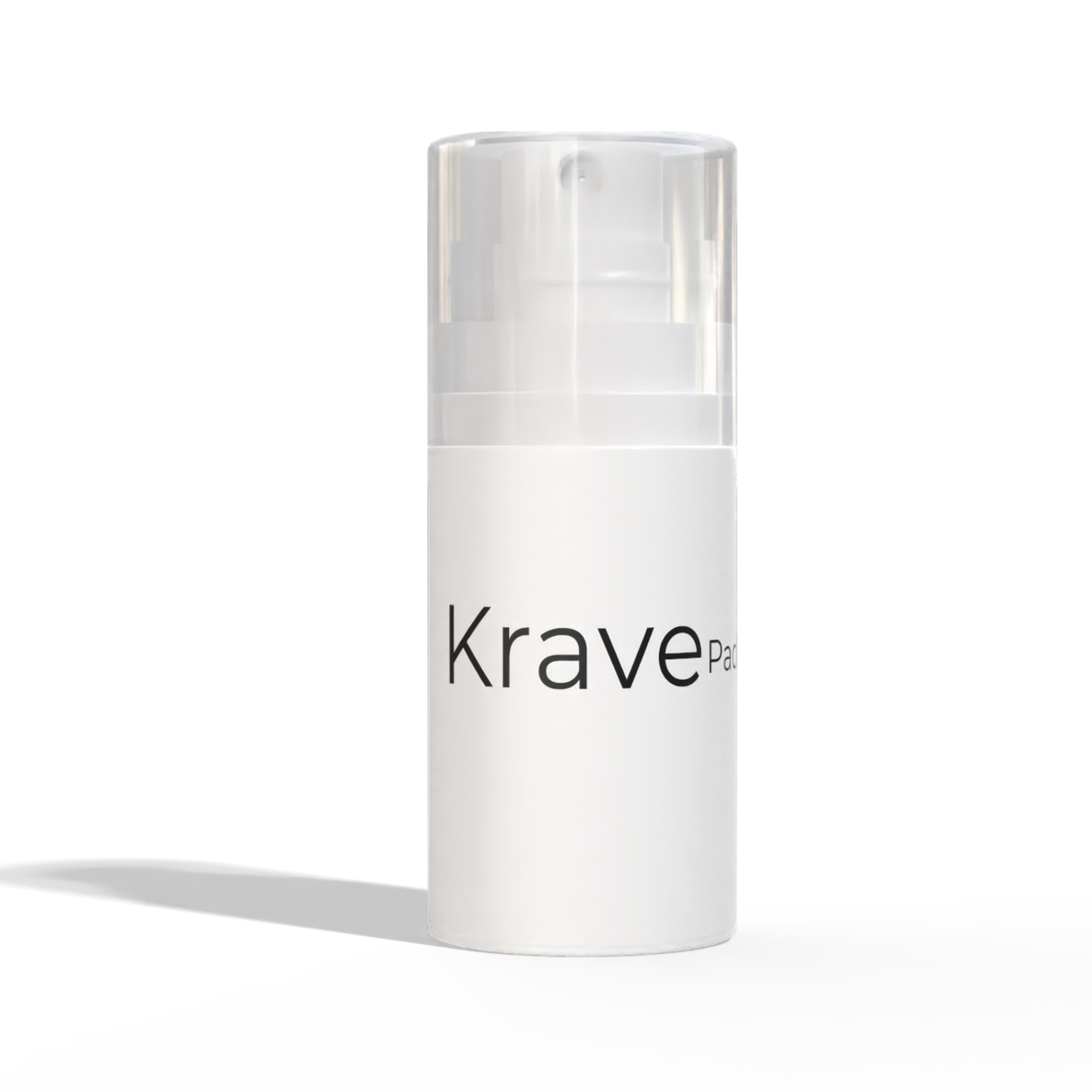 Krave packaging beauty skincare bottle product packaging sample